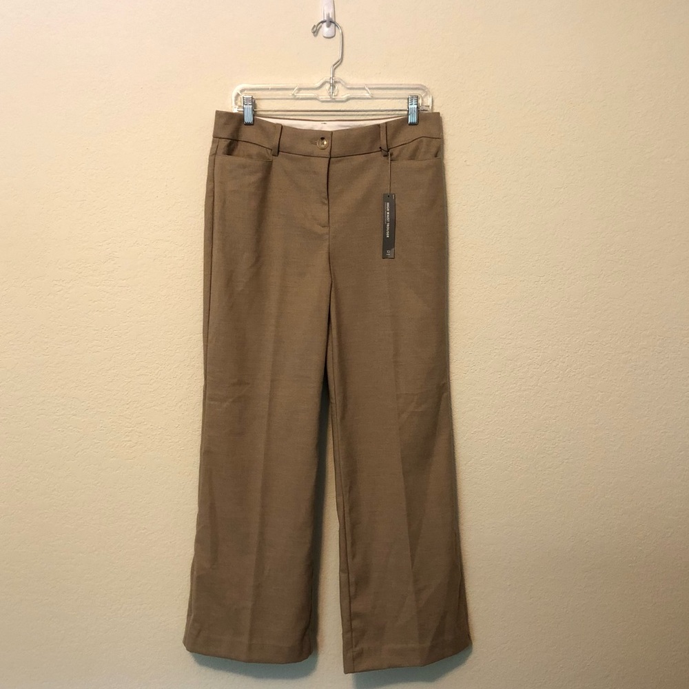 Loft High Waist Trouser 10 Petite New NWT Khaki